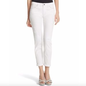 ♥️WHBM GIRLFRIEND WHITE JEAN Size 4